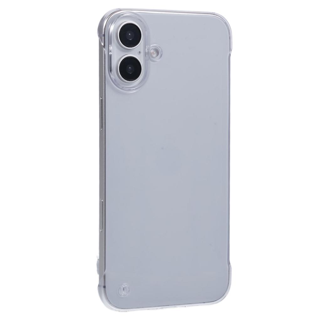 For iPhone 16 Plus Case Transparent PC Borderless Phone Cover