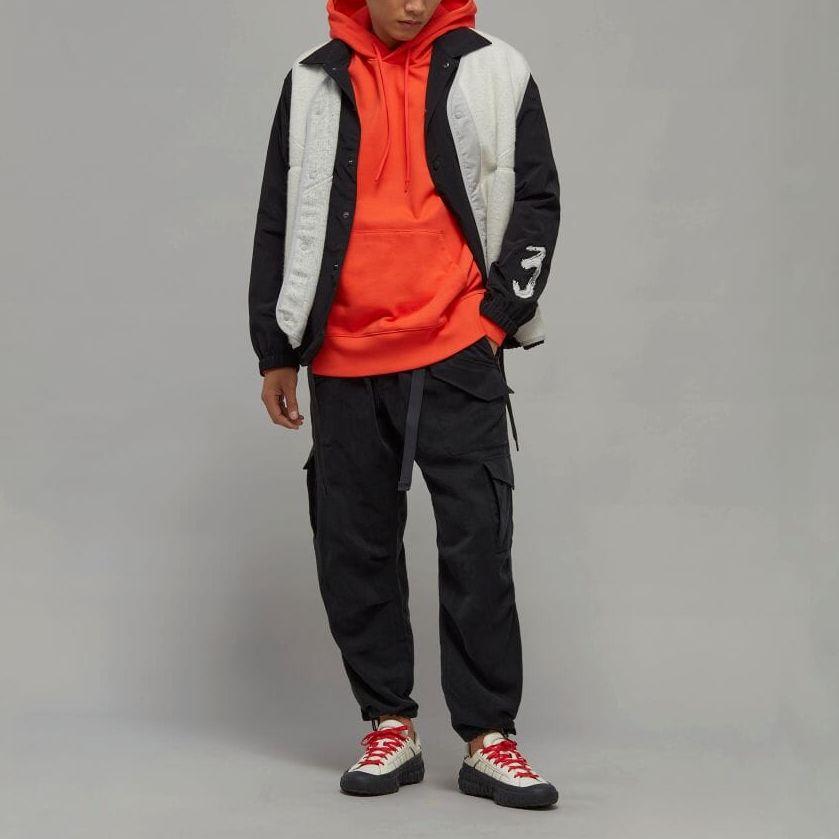 Y-3 Ft Hoodie Solid Color Long Sleeve Hooded Sweatshirt Men Hoodies Orange IB4807