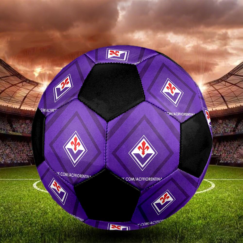 SIZE 5 ACF Fiorentina Soccer Ball Colorful All Ages Machine Stitched PVC Competition Ready Durable High-Bounce