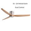 42-60" Modern Whisper-Quiet Villa Hotel Decoration Fan Commercial Ceiling Fan Style Solid Wood Blades Electric Fan