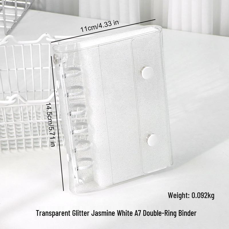 M5 Transparent PVC Binder Cover for A6/A7 Photocards & Stickers