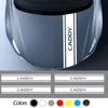 HAT1 Car Front Bonnet Hood Stickers Vinyl Decals Exterior for Volkswagen VW CADDY Emblem Body Anti Scratch Film Stripe Accessories