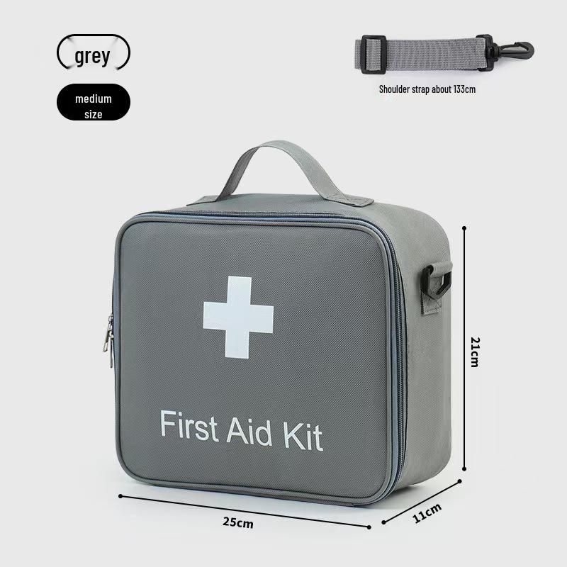 Large Capacity Portable First Aid and Medicine Storage Crossbody Bag