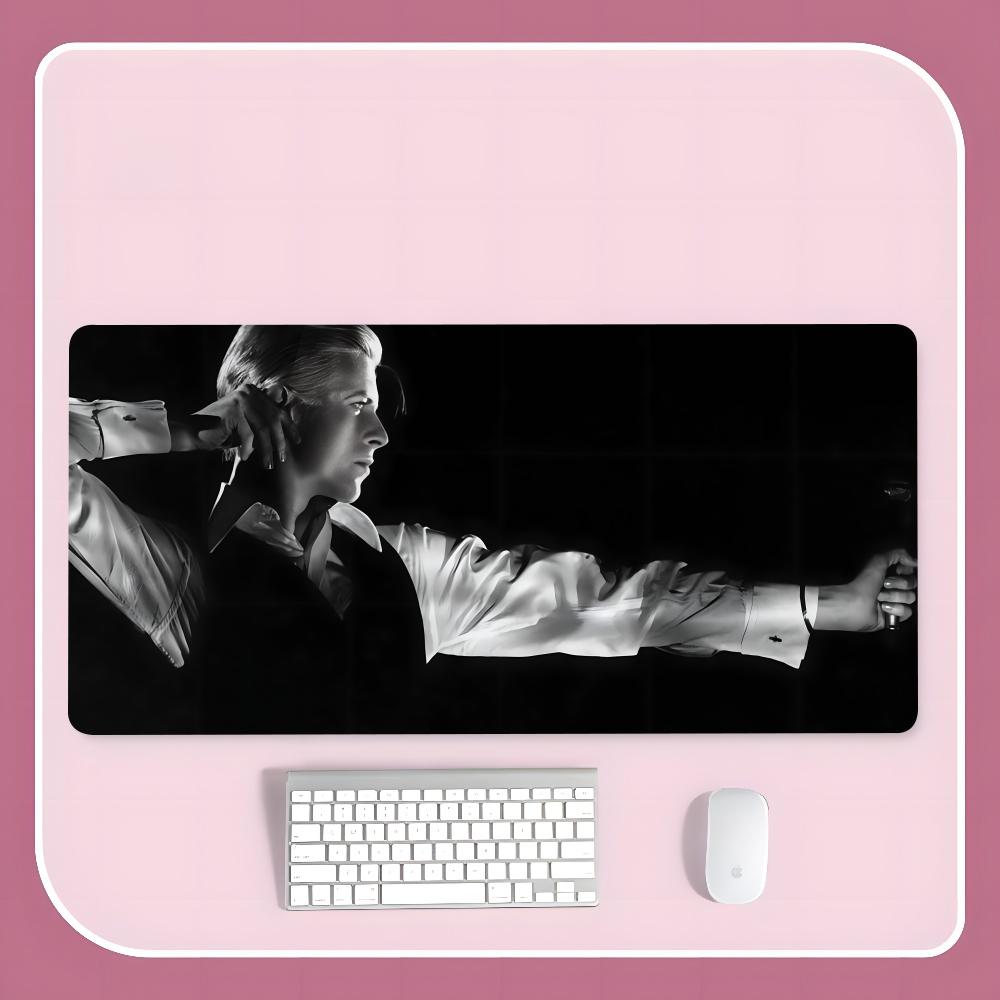 

D-David S-Singer B-Bowies Mouse Pad 900x400mm Rectangular Pad PC Keyboard Office Table Rubber 900x400mm Mat XXL Laptop Lock Edge 600x300x2mm