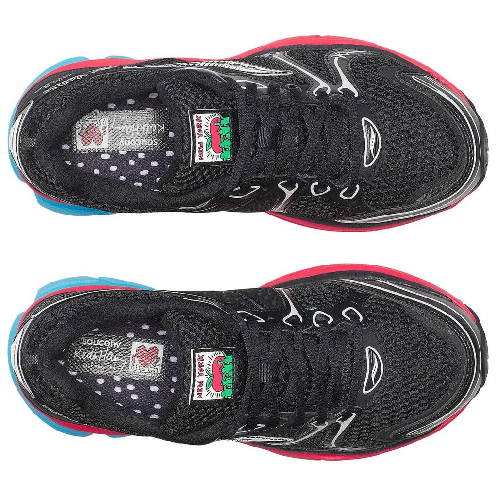 SAUCONY Keith Haring X  ProGrid Triumph 4 NYC Dynamic Comfortable Supportive Running Shoes Women Running Shoes Black S61022-1