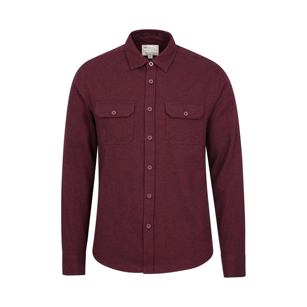 Mountain Warehouse Mens Trace Flannel Long-Sleeved Shirt