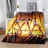 1pc K-Pop Demon Hunters Blanket Comfortable Soft Lightweight Multi Seasonal Blanket Travel Camping Picnics Sofa Office bedroom Perfect Gift Friends