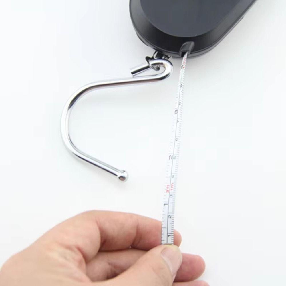 Compact Mini Hand Scale with Tape Measure Travel Weighing Scale Luggage Hanging Scale  Travel Use