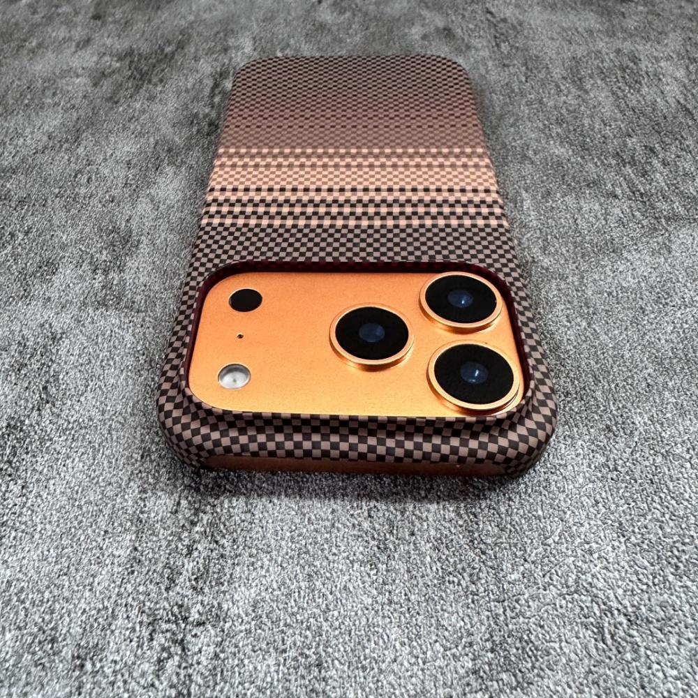 Frameless Splicing Carbon Fiber For Magsafe Case For iPhone 17 Air 16 15 14 13 12 Pro Max Plus 17ProMax Magnetic PC Armor Cover