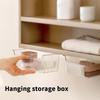 Drawer Style Storage Box Under The Mirror Cabinet Transparent Bathroom Cotton Stick Bathroom Office Pull-Out Storage Shelf