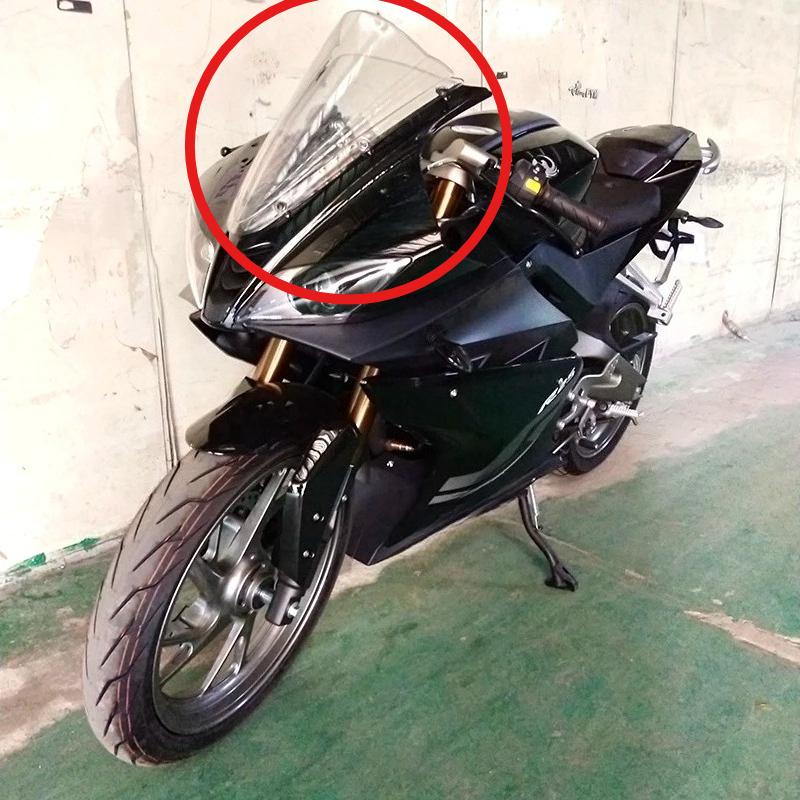 Motorcycle Windshield Windscreen Wind Deflector Front Flyscreen for Yamaha YZF R125 2014 2015 2016 2017 2018 motobike accessorie