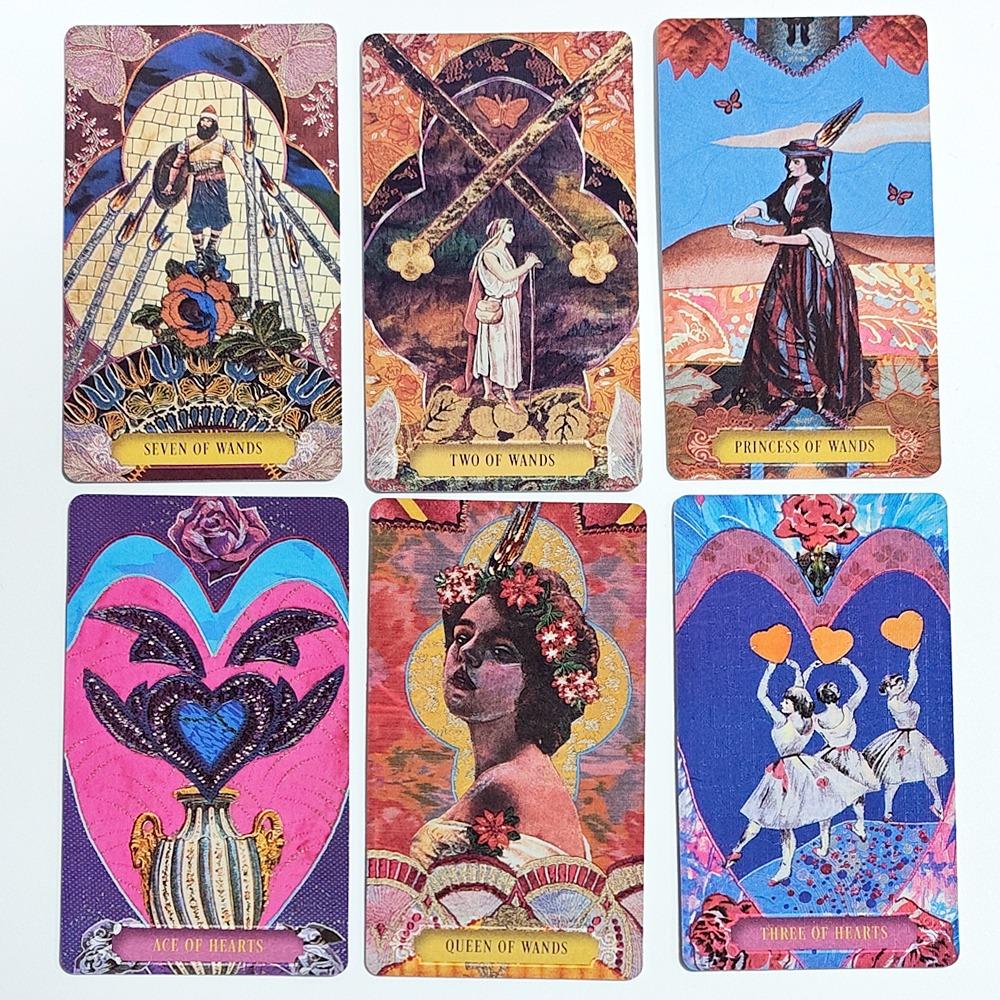 Pachetul de Tarot The Zerner-Farber cu Dublă Gravură, 78 de Cărți de Tarot cu Artă Colaj, Instrument Spiritual de Divinație în Cutie Rigidă 10.5*6cm