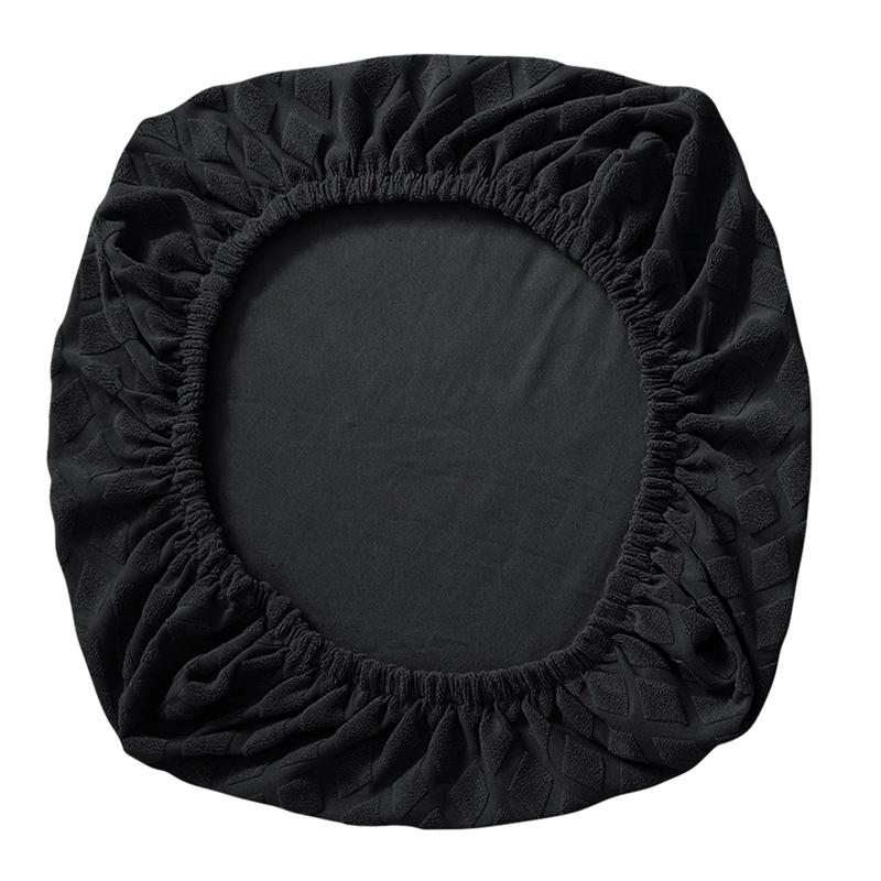 Водонепроницаемый эластичный жаккардовый чехол для стула для столовой высокоэластичный чехол для стула с защитой для кухни отеля банкета чёрный 1176₽