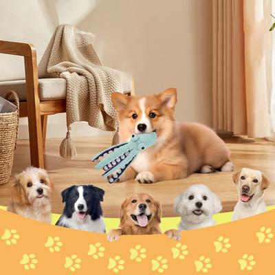Oktopus Plüsch Quietschspielzeug Bissfestes Hundespielzeug Lustige Stimme Interaktives Haustier Puzzlespielzeug für Hunde Katzen