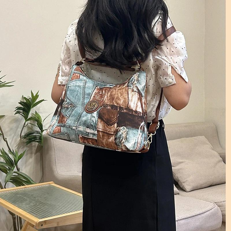 Новые модные женские сумки большой емкости сумки через плечо решетчатые сумки на молнии — фото 7