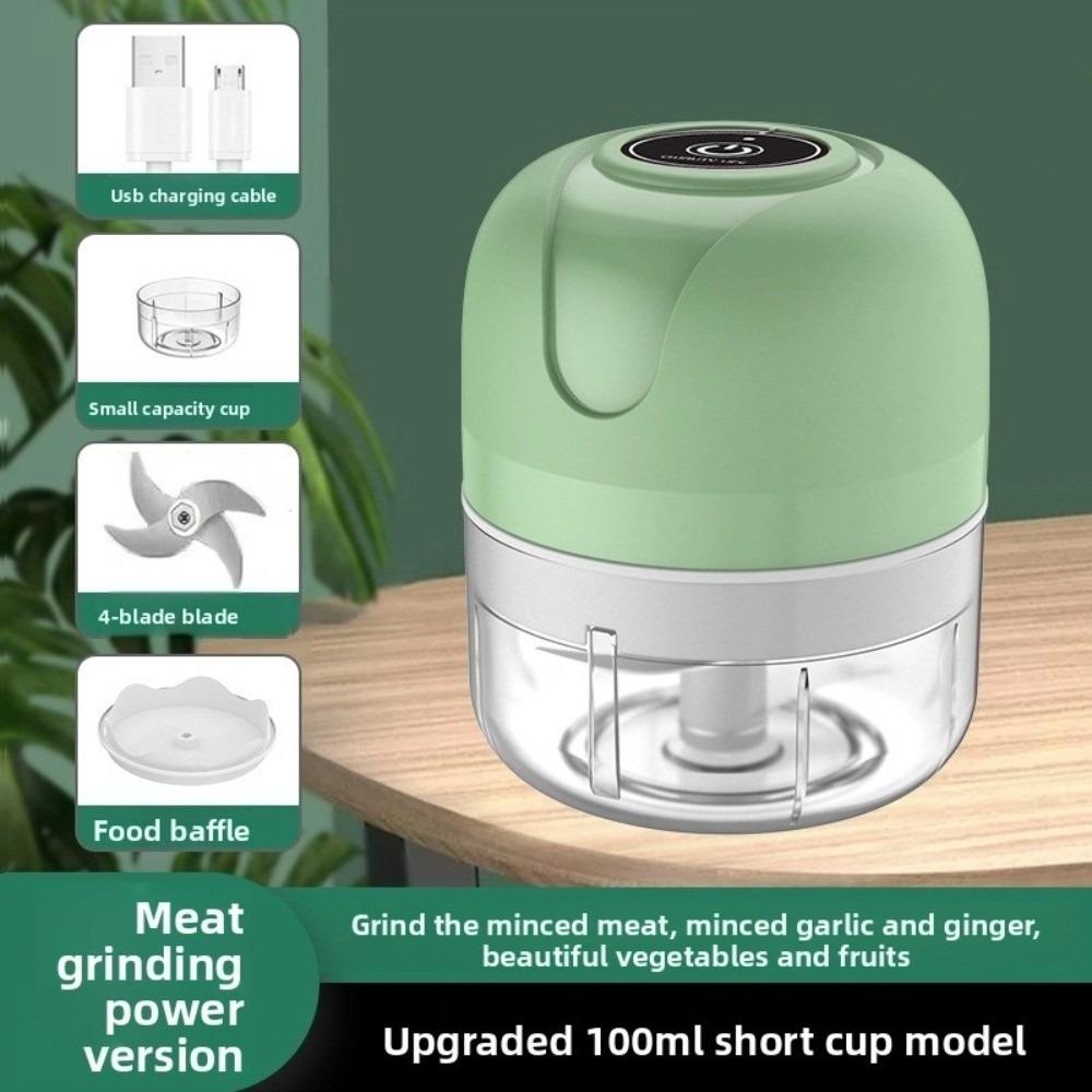 Vegetable Crusher Mini Food Chopper Wireless USB Meat Grinder Electric Garlic Chopper Kitchen