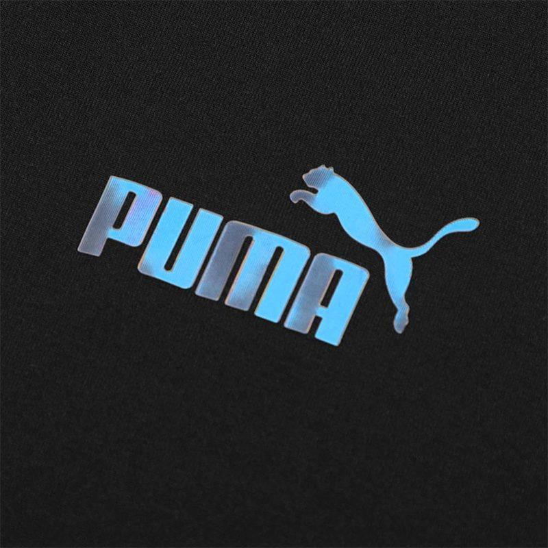 PUMA T Shirts Unisex Black Crew Neck Moderate Straight Fit 671961-01