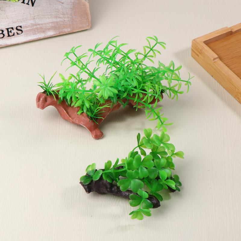 Artificial Driftwood Plant For Aquarium Decor Plastic Plant Branches Ornament For Fish Tank Accessories