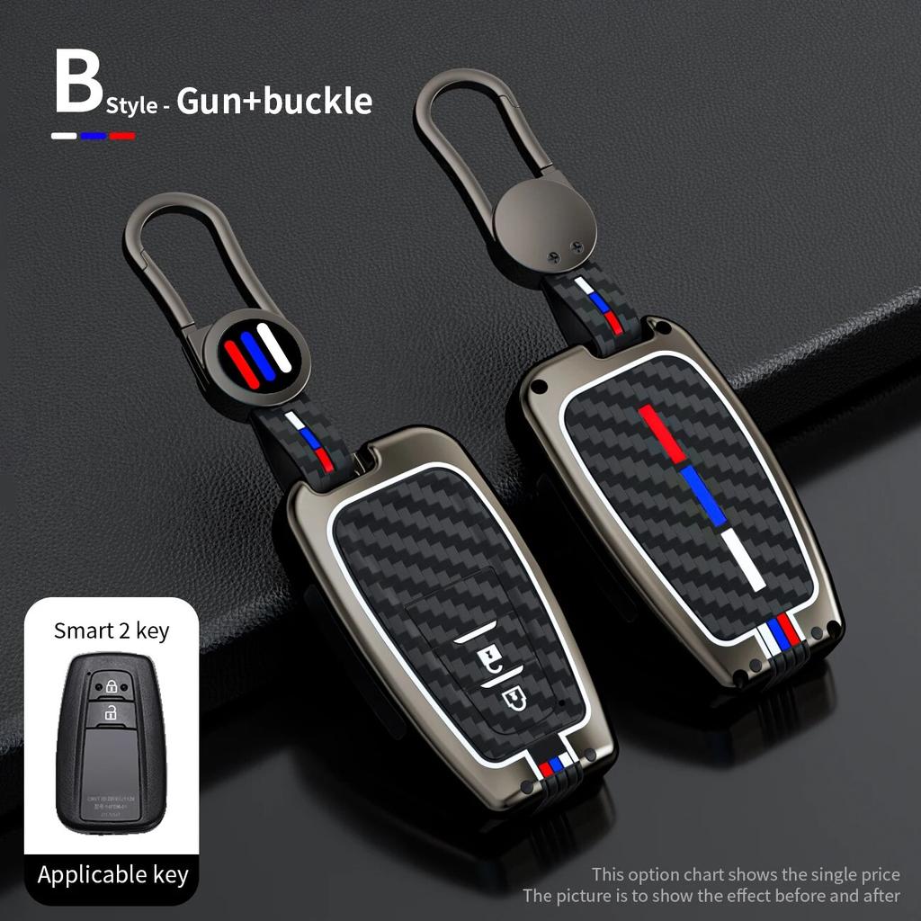 Dla Toyota Prius Camry Corolla C-HR CHR RAV4 Prado Izoa Levin Avalon 2018 2019 2020 Obudowa kluczyka samochodowego Ochraniacz na klucze
