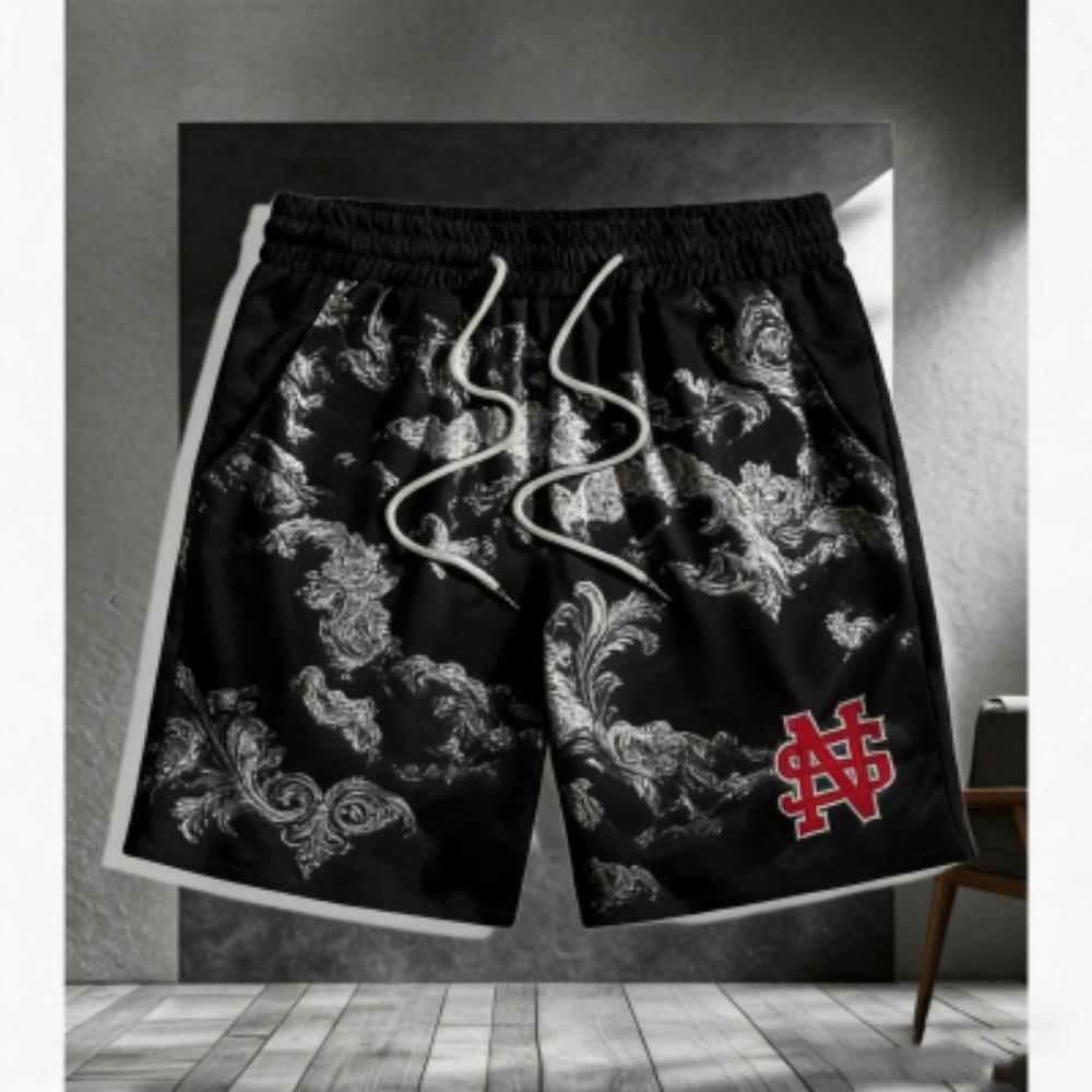 Europe America Summer Shorts Men's Street Fashion 3D Printed Men's and Women's Trendy Casual Outdoor Sports Shorts