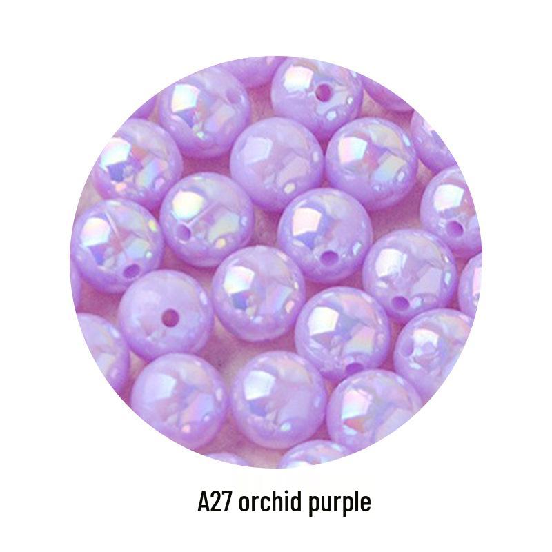 Iridescent AB Color Bubble Beads – Handmade for DIY Bracelets, Wedding Dress Accessories, and Imitation Pearls