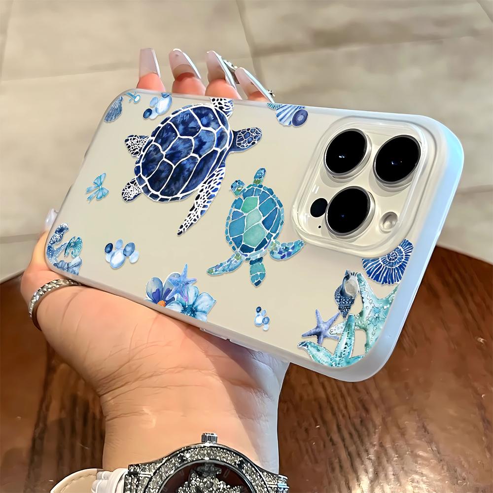 

Underwater Turtle Pattern Soft Phone Case For IPhone 16 16e 15 14 13 12 11 Pro Max 7 8 Transparent Silicone Soft Cover Case iphone 11 Pro