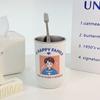 New Stainless Steel Toothbrush Cup Cartoon Pattern Drinking Mouthwash Cup Toothbrush Holder for Family