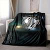 1Pc Spacecraft Cosmos Flannel Blanket, Soft And Comfortable, Casual Warm, Camping Travel, Christmas, Halloween Xmas Gift Y1487