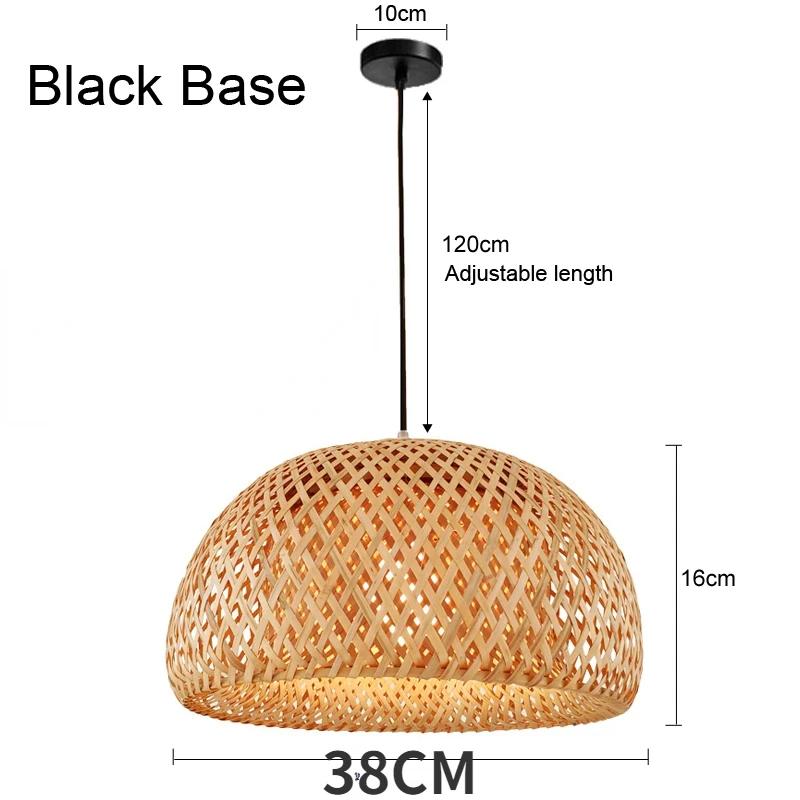 Bamboo Wicker Rattan Lantern Pendant Lights Southeast Asia LED Pendant Lamp Modern Tea Room Lamp Nordic  Tatami Lamps