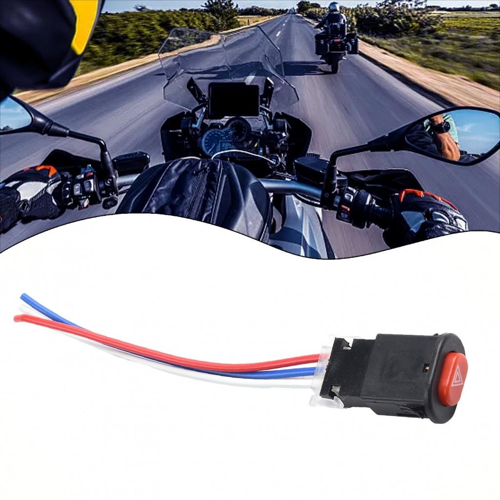 Motorcycle Switch Hazard Light Switch Button Double Flash-Emergency-Lamp