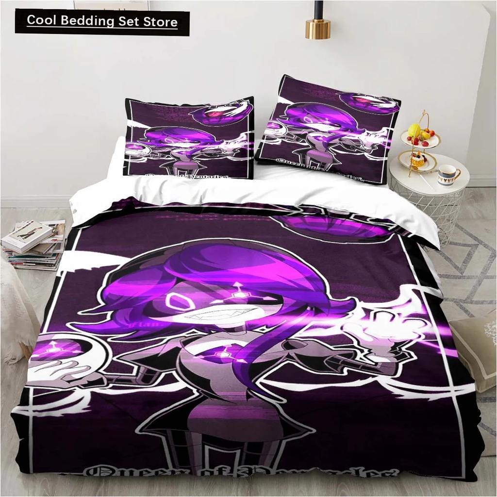 New 3D Print Murder-Drones Cartoon Bedding Set,Duvet Cover Bed Set Quilt Cover Pillowcase,King Queen Twin Size Boys Girls Adults