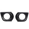 Front Bumper Fog Light Lamp Frame Trims Covers for 4Runner 2010-2013 Gloss Black