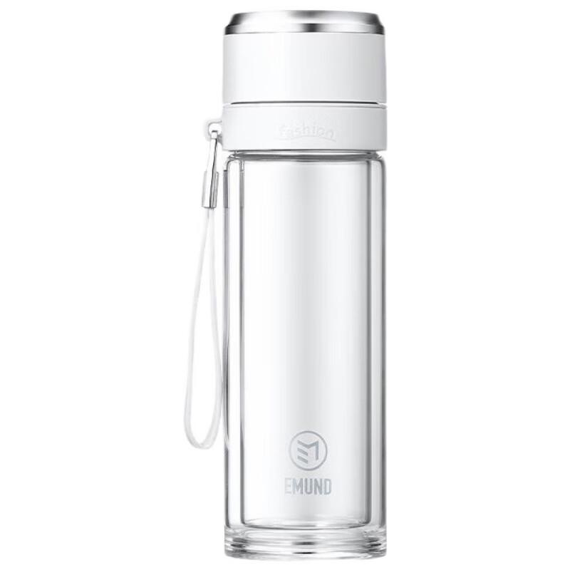 Aimude Double-Wall Borosilicate Glass Tea Cup with Infuser