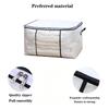 Large Capacity Quilt Clothes Moving Packing Bag Bedroom Closet Storage Bins with Clear Window Foldable Bedding Toys Organization