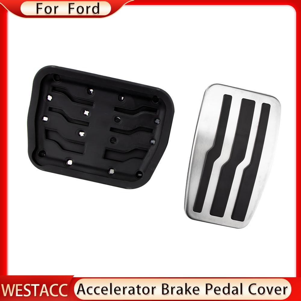 Stainless Steel Car Pedals for Ford Raptor F150 F-150 2009 - 2015 Accelerator Gas Brake Pedal Cover Protector Pad