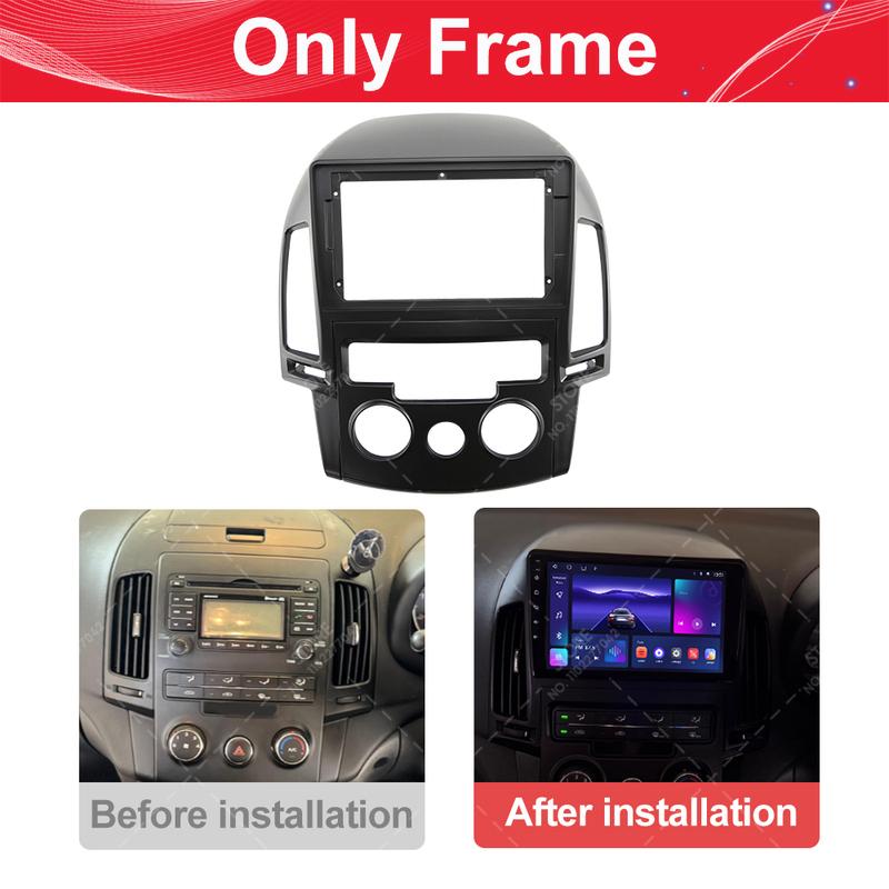 For Hyundai I-30 2008-2011 9inch LHD AC/MC car radio android fascia multimedia mp5 video Audio stereo panel frame cable harness.