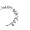 New Year Headdress HAPPY NEW YEAR Headband Female Jewelry Rhinestone Crown Korean Style Hair Hoop