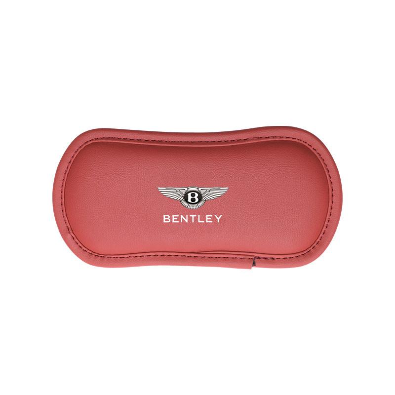 Leather Car LOGO Soft Memory Foam Leg Support Mat For New Bentley Flying Spur Continental GT Bentayga Mulsanne Auto Accessories