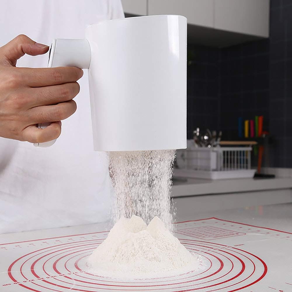 Battery Operated Electric Flour Sifter for Baking, ANNCARY Flour Sieve, Handheld Cooking Baking Tool for Cooking/Pastry Baking Kitchen Utensil Easy