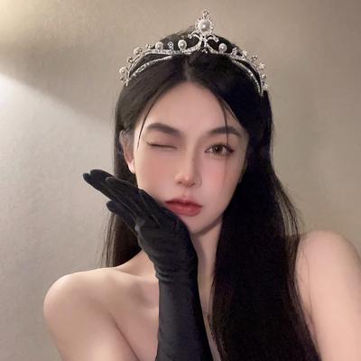 Coroa Rainha Pérola Grampo de Cabelo Aniversário Noiva Tiara Vestido de Noiva Coroa Princesa Coroa Tiara Faixa de Cabeça Crianças