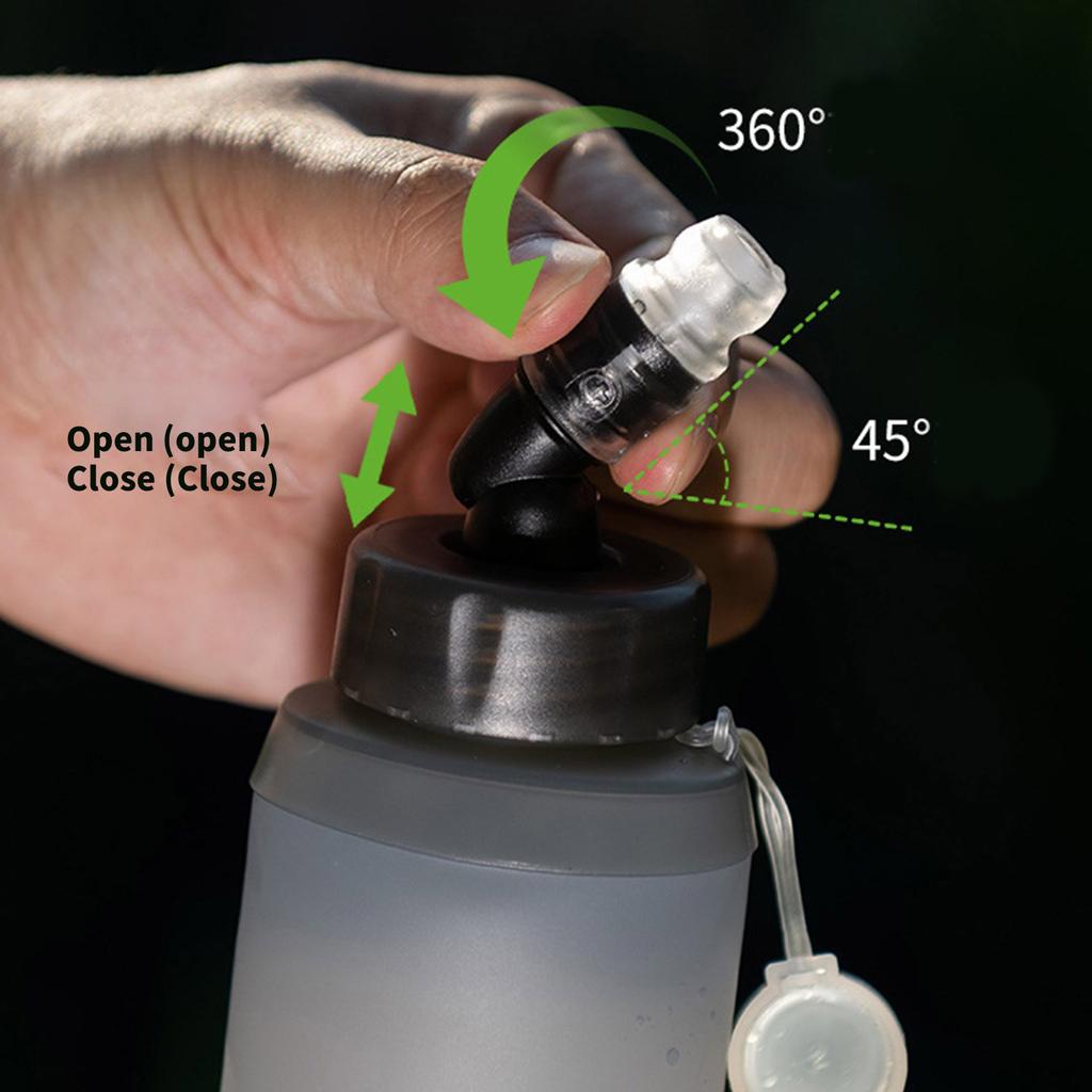 Folding Water Bottle Outdoor Sport Water Hydration Bottle Soft Flask Running Water Bottles for Hiking Cycling Climbing