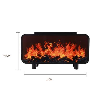 Fireplace Flame Aromatherapy Diffuser with Essential Oil Humidifier Colorful LED Lights Automatic Shutoff Safe Use