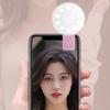 Luz de Anillo Lámpara Flash de Relleno para Teléfono Móvil Clip Portátil Atenuación de Tres Niveles Mini Duradera Práctica 10 LED Anillo para Selfies Belleza