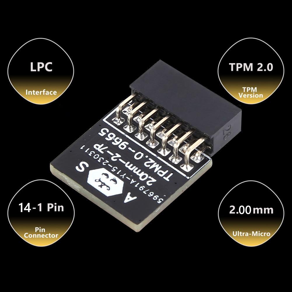 TPM 2.0 Encrypted Protection Module LPC Interface Remote Card Encrypted Information Cryptography Module for ASUS/MSI/ASRock