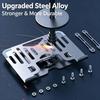 2-in-1 Laptop Stand Phone Holder Carbon Steel Notebook Rack Laptop Cooling Stand  Office Work