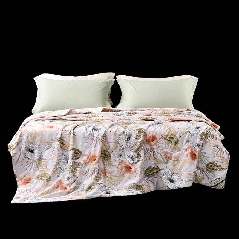 FUANNA Printed Tussah Silk Quilt