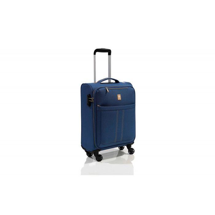 Soft Cabin Suitcase Set + "Ultra Light" Vanity Case - Lys Paris 2102/2 - Navy