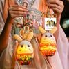 2025 Mid-Autumn Luminous Rabbit Lantern: Handmade Cloth Art Light-Up Hanging Ornament for Kids