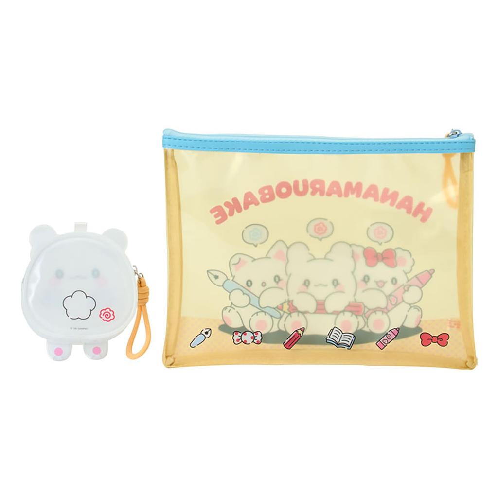 Sanrio Clear Pouch Set of 2 with a Hanamaru Ghost Suitable for ages 3 and up 764655 (Together Friend) - - -