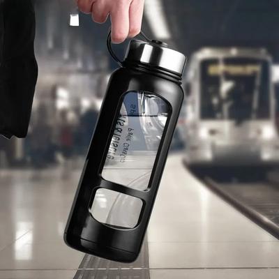 700/1000 ml Duża pojemność Przenośne szklane butelki na wodę Butelka na wodę do sportów na świeżym powietrzu Szczelne butelki na rower Wspinaczka Naczynia do picia